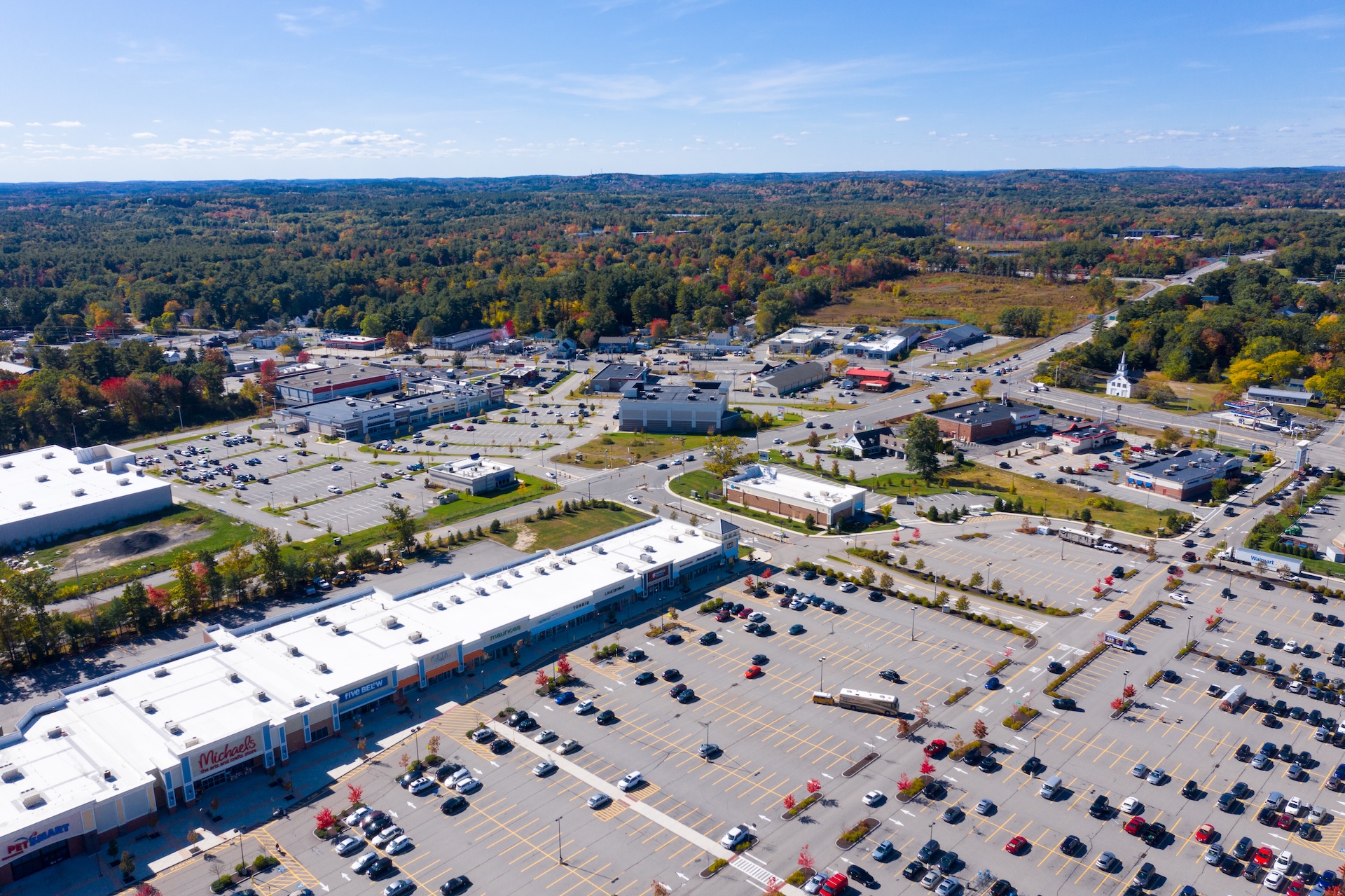 Seabrook Crossing in Seabrook, NH aerial view